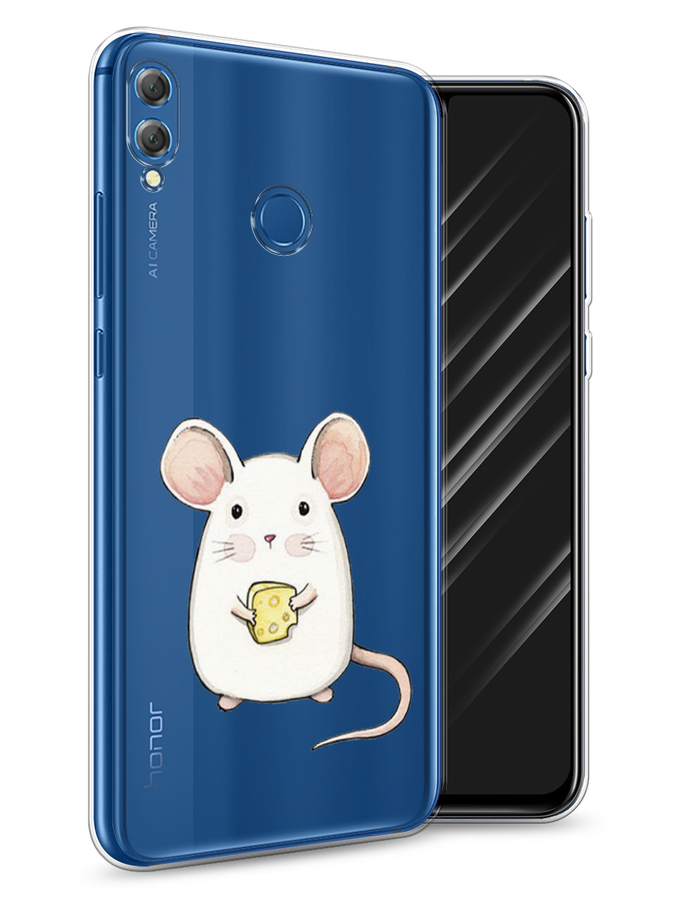 

Чехол Awog на Honor 8X "Мышка", Белый;розовый;прозрачный, 66750-1