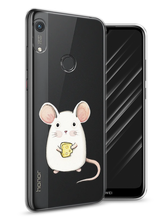 

Чехол Awog на Honor 8A (8A Pro/Prime) "Мышка", Белый;розовый;прозрачный, 68750-1