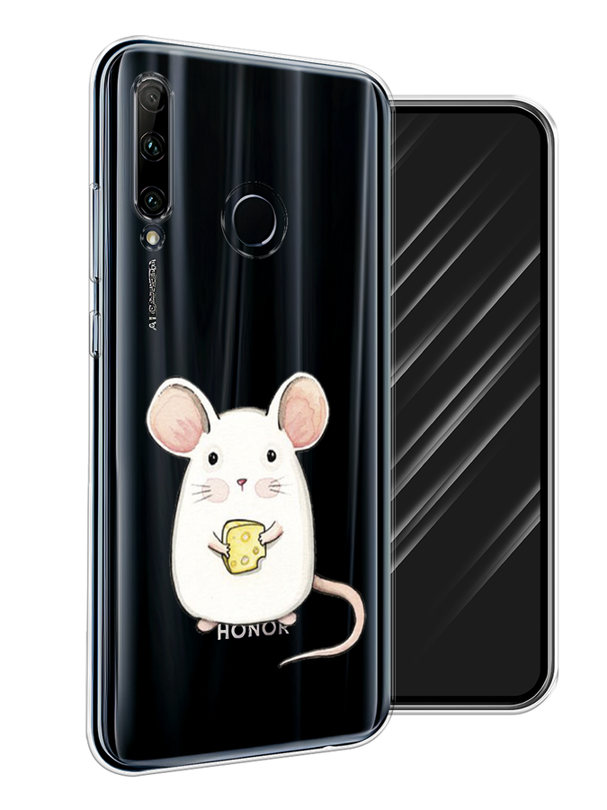 

Чехол Awog на Honor 20 Lite 2019 "Мышка", Белый;розовый;прозрачный, 68950-1