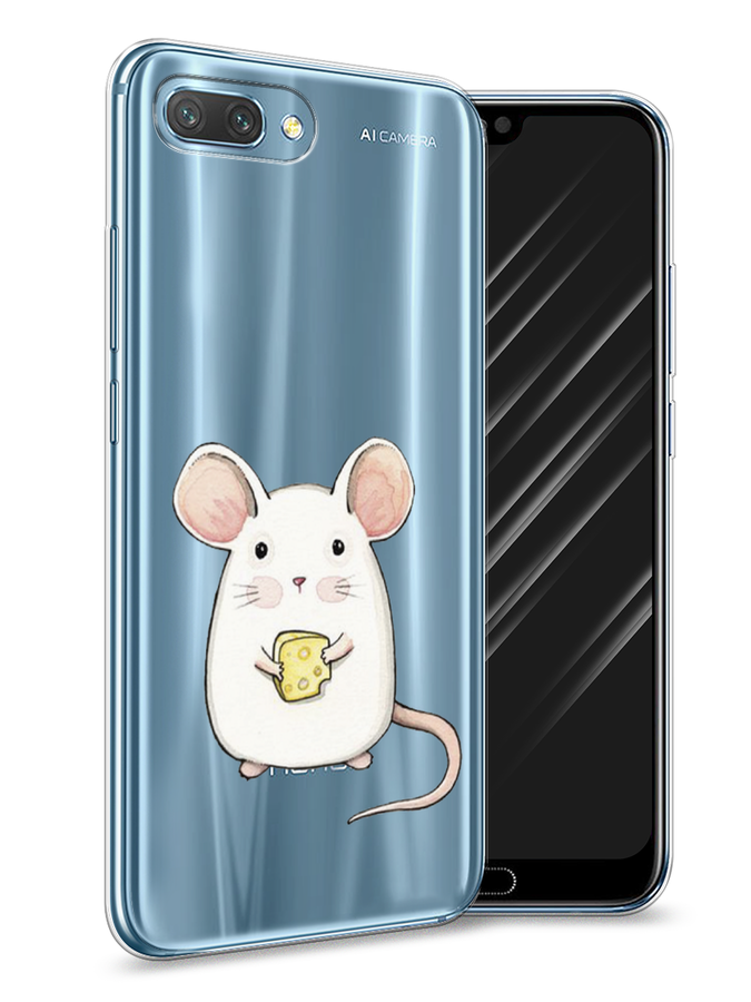 

Чехол Awog на Honor 10 "Мышка", Белый;розовый;прозрачный, 65350-1