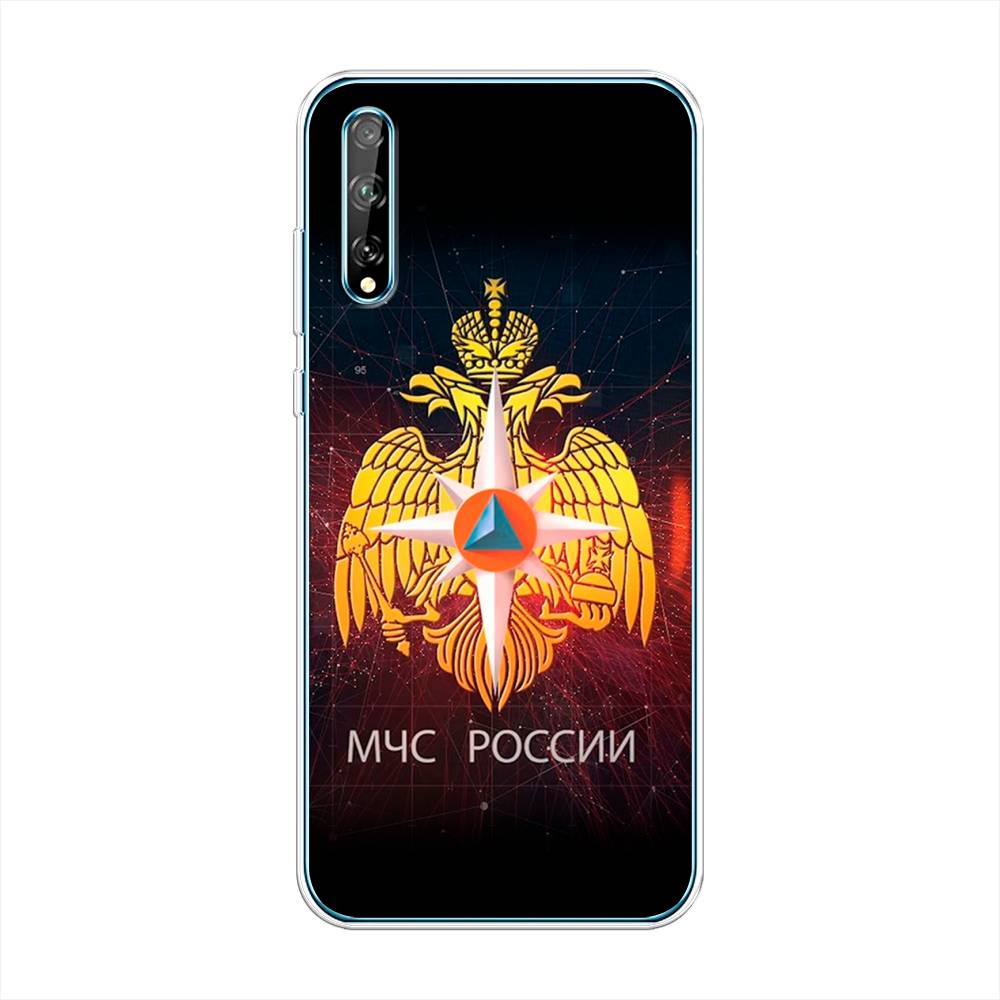 

Чехол Awog на Huawei Y8p "МЧС России", Черный;желтый;красный, 6103450-5