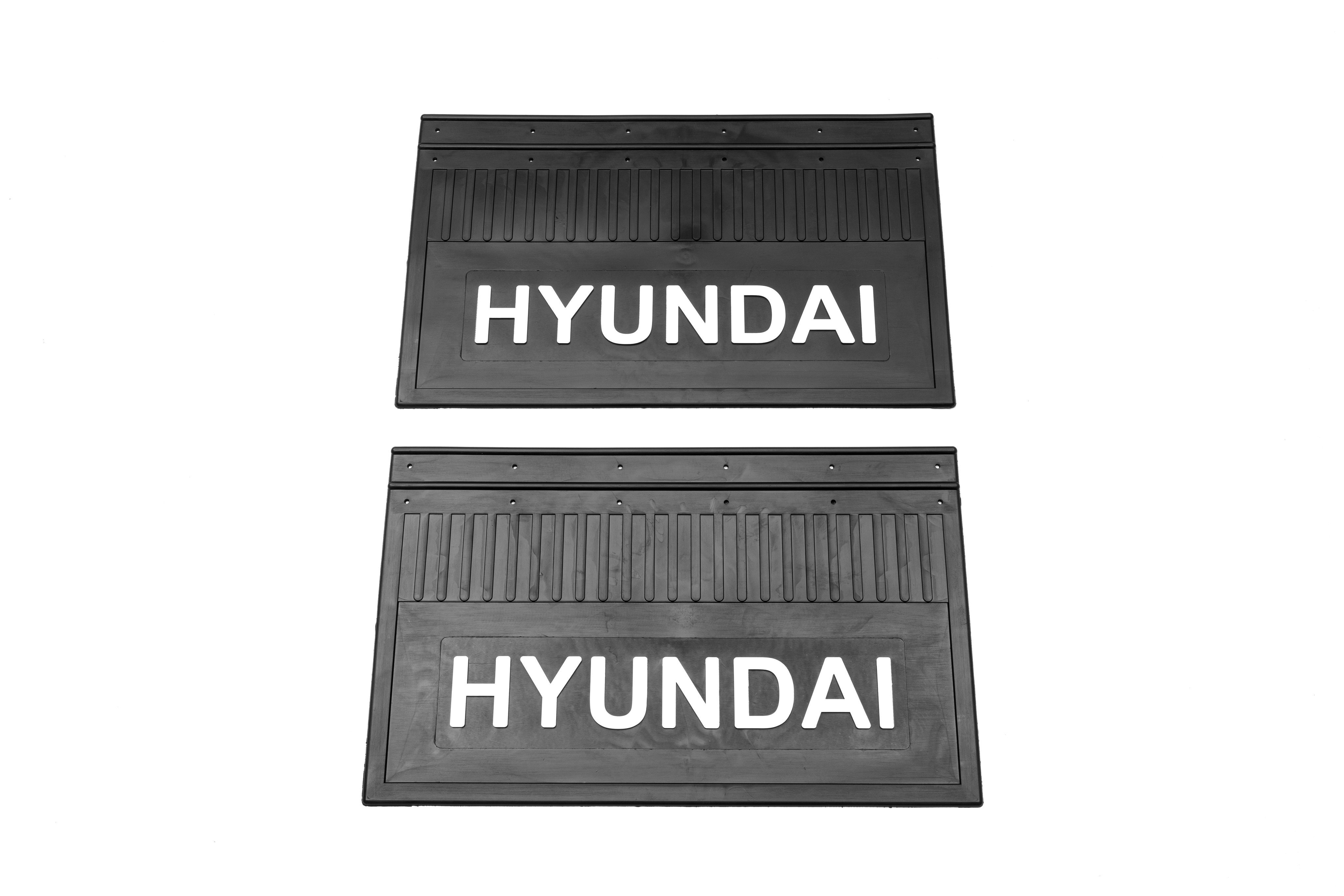 

Комплект брызговиков "HYUNDAI"(задние резина)