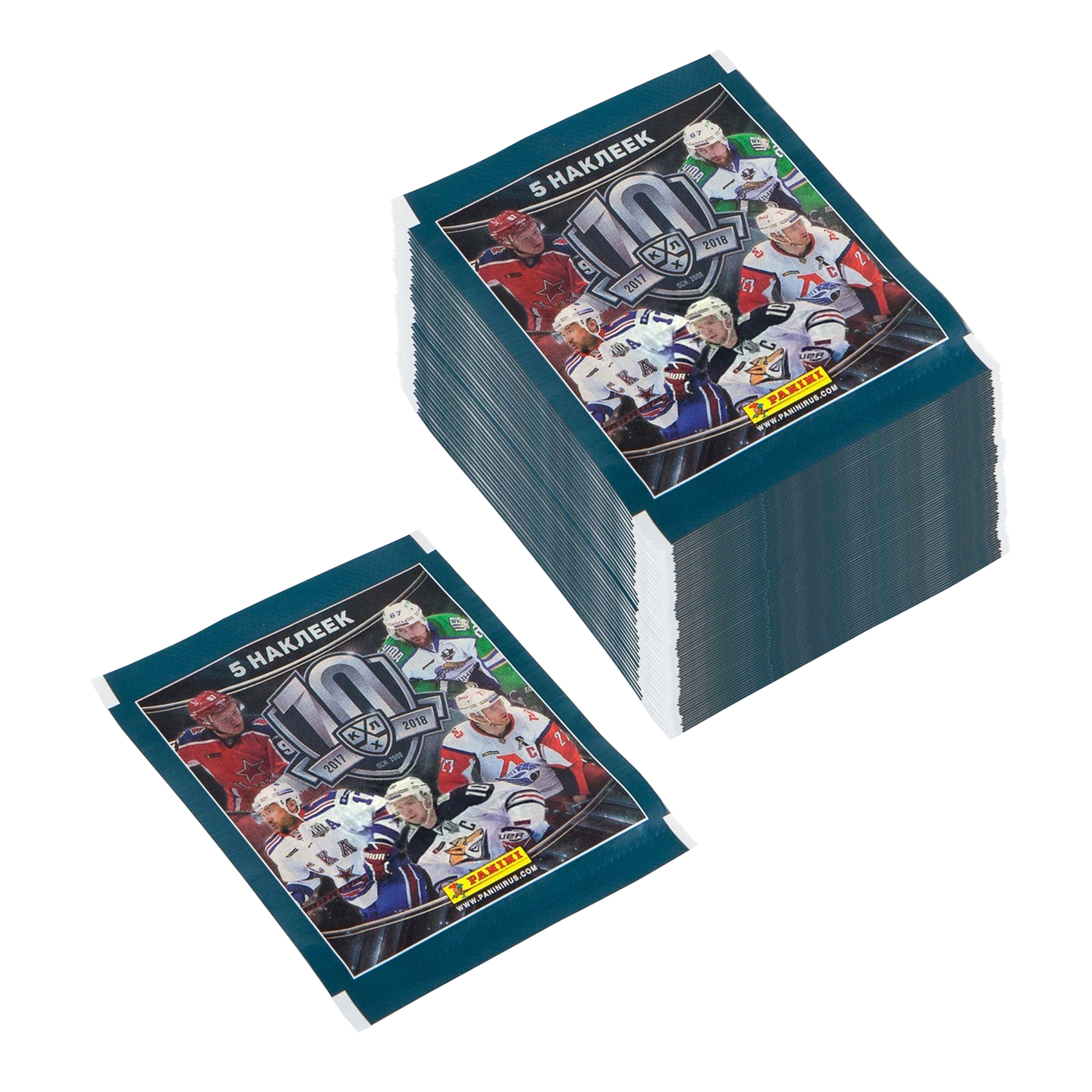 

Наклейки Panini Хоккей КХЛ 2017-2018, 100 пакетиков, 500 наклеек, Хоккей КХЛ 2017-2018