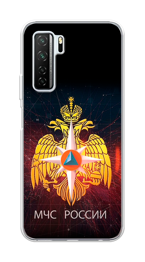 

Чехол Awog на Huawei P40 lite 5G "МЧС России", Черный;желтый;красный, 6103050-5