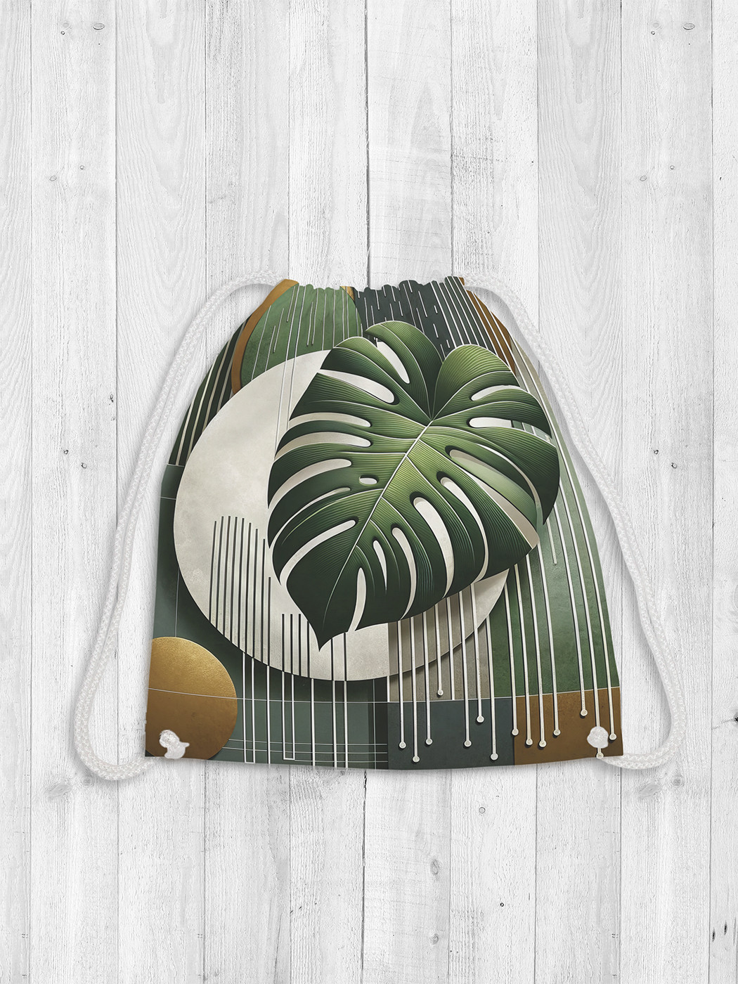 

Сумка мешок для обуви JoyArty Монстера в абстракции 38x40 bpa sd2996, Зеленый, Монстера в абстракции