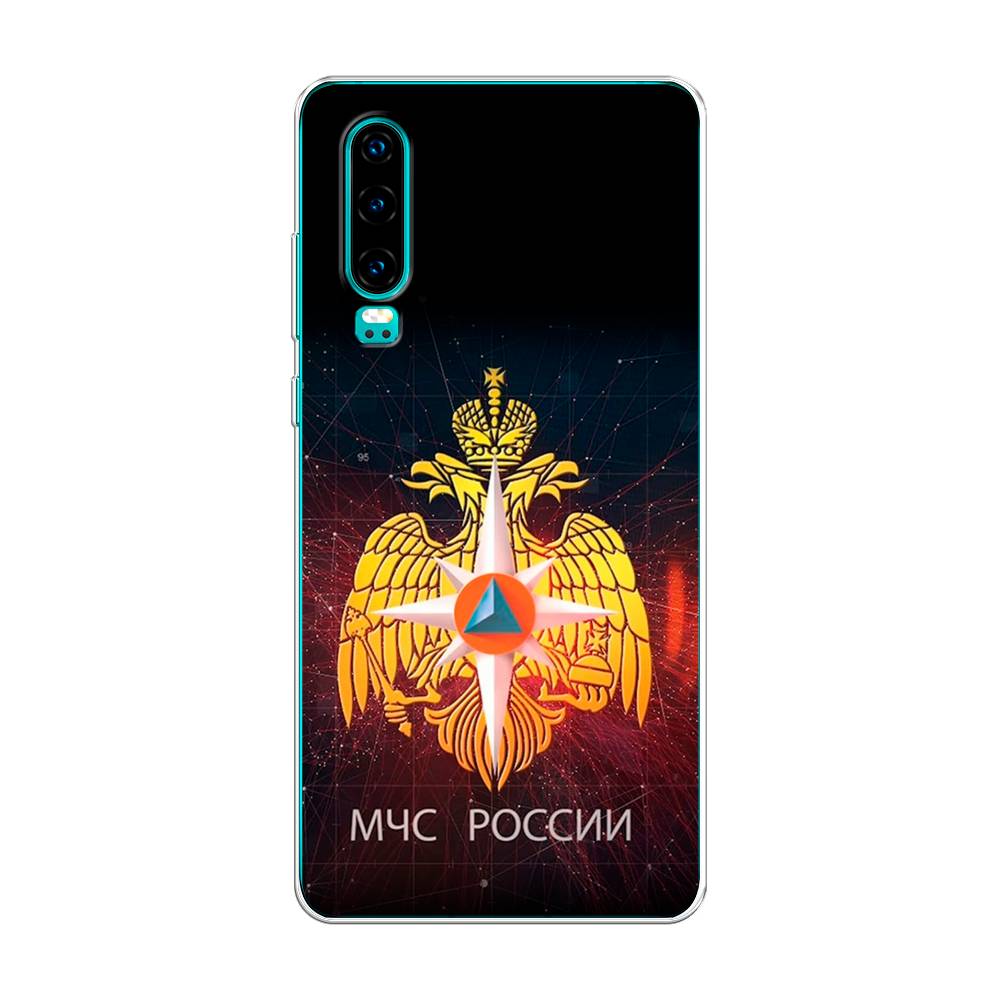 

Чехол Awog на Huawei P30 "МЧС России", Черный;желтый;красный, 68550-5