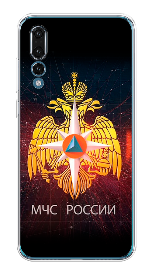 

Чехол Awog на Huawei P20 Pro "МЧС России", Черный;желтый;красный, 65050-5