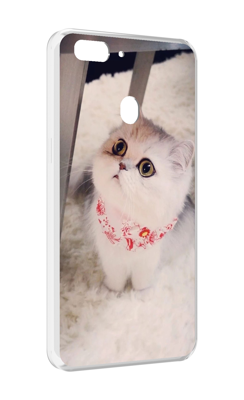 

Чехол MyPads Котеночек женский для Oppo Realme 2, Прозрачный, Tocco