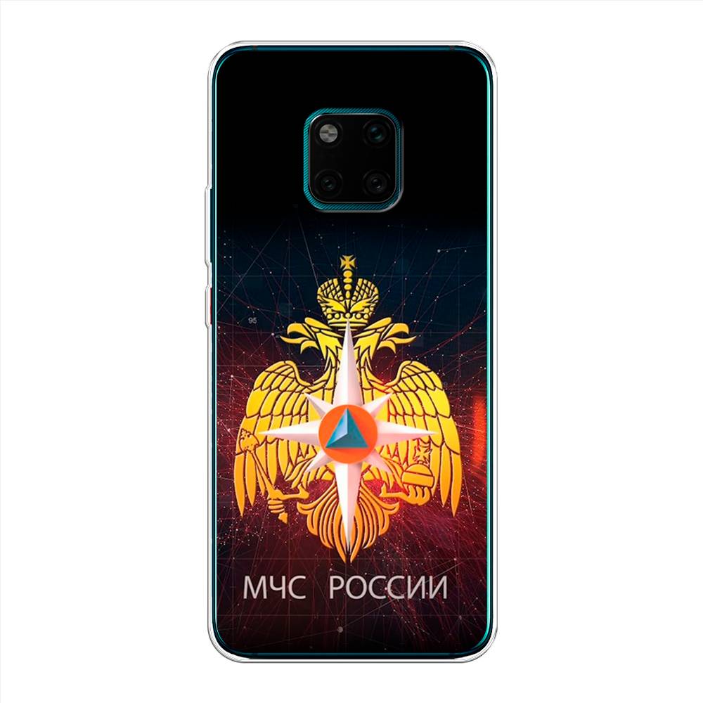 

Чехол Awog на Huawei Mate 20 Pro "МЧС России", Черный;желтый;красный, 67050-5