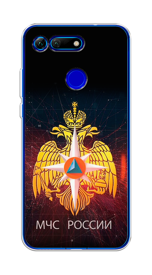 

Чехол Awog на Honor V20 (View 20) "МЧС России", Черный;желтый;красный, 67350-5