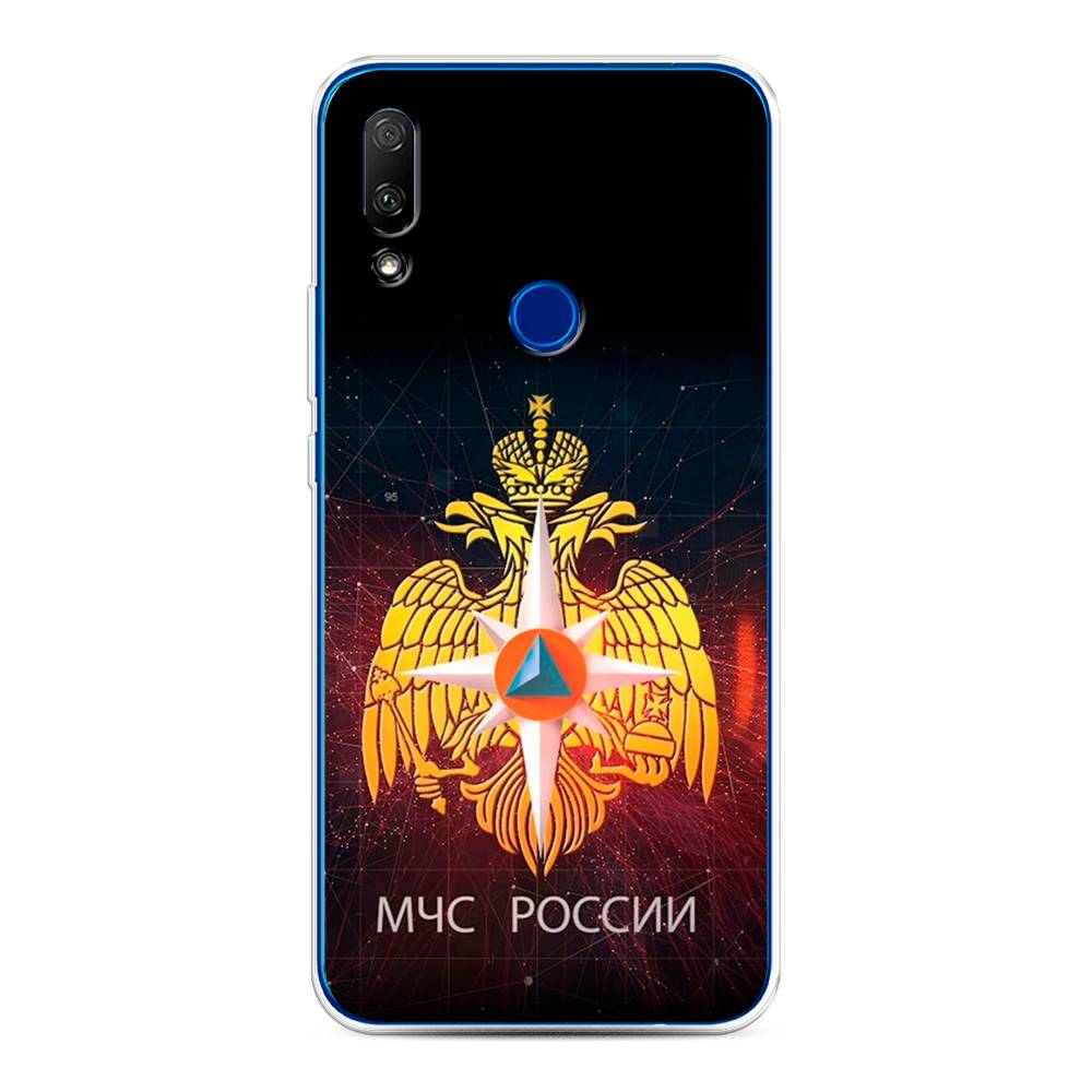 

Чехол Awog на Honor 9X "МЧС России", Черный;желтый;красный, 69950-5