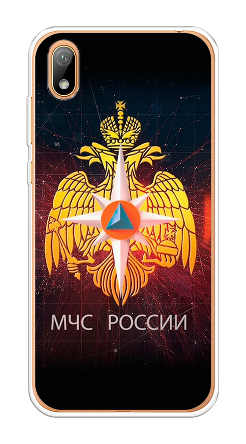 

Чехол Awog на Honor 8S "МЧС России", Черный;желтый;красный, 69150-5