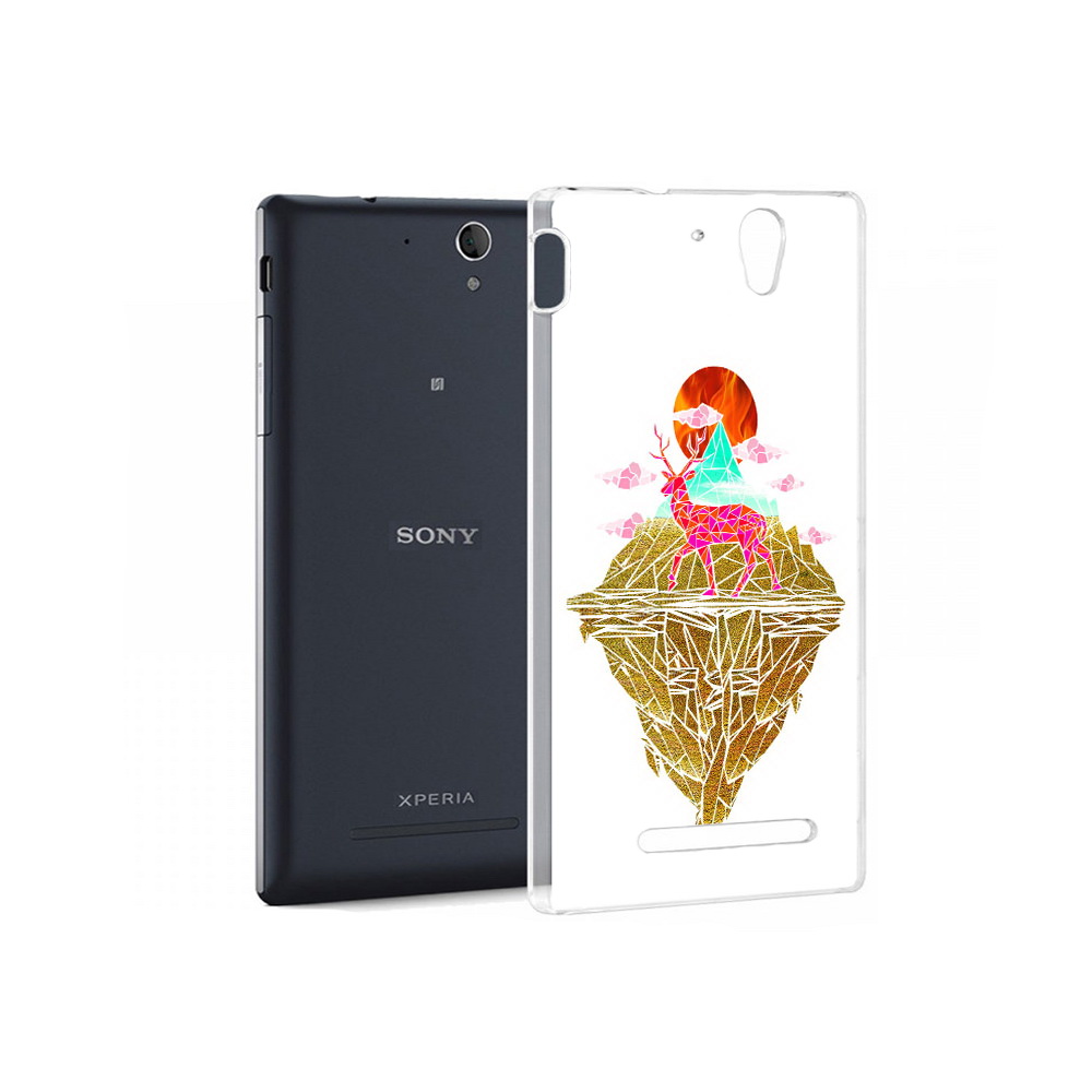 

Чехол MyPads Tocco для Sony Xperia C5 Ultra розовый олень абстракция (PT16261.253.586), Прозрачный, Tocco