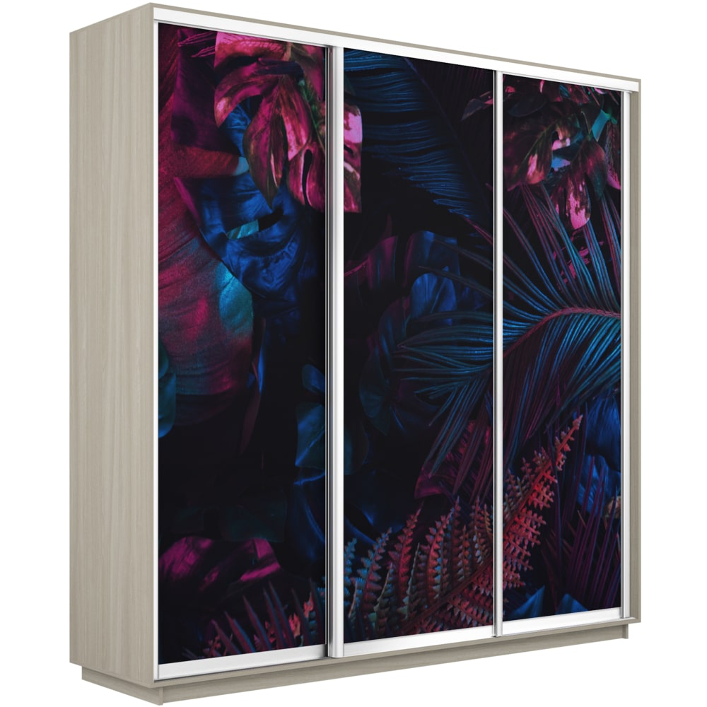 

Шкаф-купе Е1 Экспресс Фото трио Ясень шимо светлый 240-240-60 1004