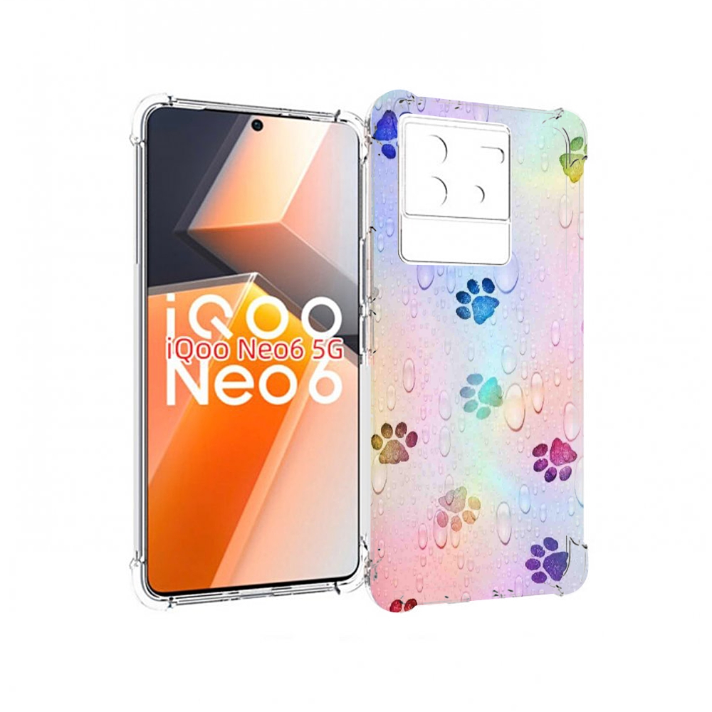 

Чехол MyPads лапки для Vivo iQoo Neo 6 5G, Прозрачный, Tocco