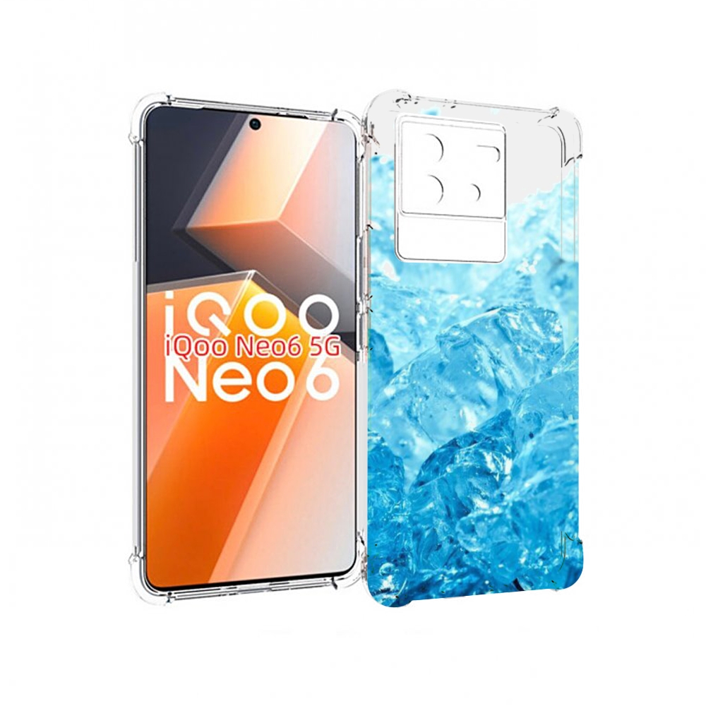 

Чехол MyPads кусочки-льда для Vivo iQoo Neo 6 5G, Прозрачный, Tocco