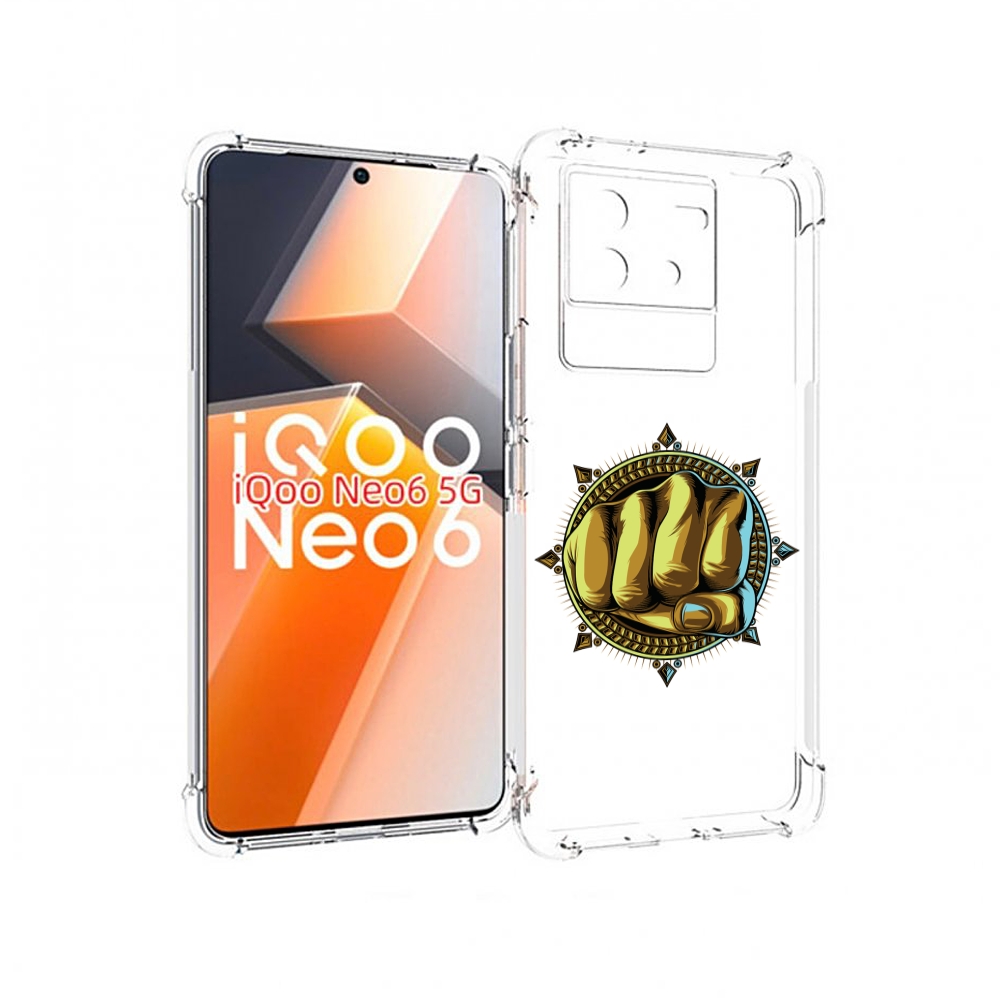 

Чехол MyPads кулак для Vivo iQoo Neo 6 5G, Прозрачный, Tocco