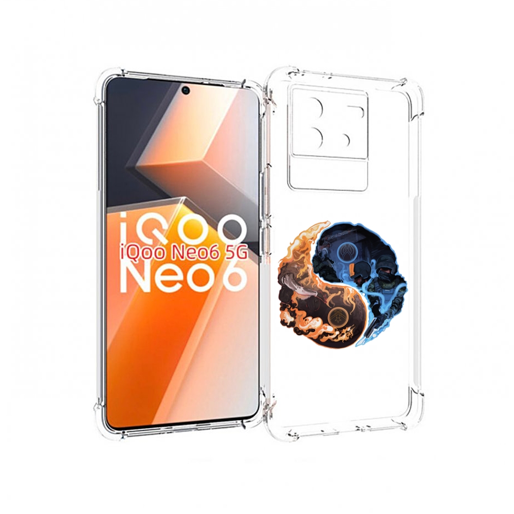 

Чехол MyPads кс-го-инь-янь для Vivo iQoo Neo 6 5G, Прозрачный, Tocco