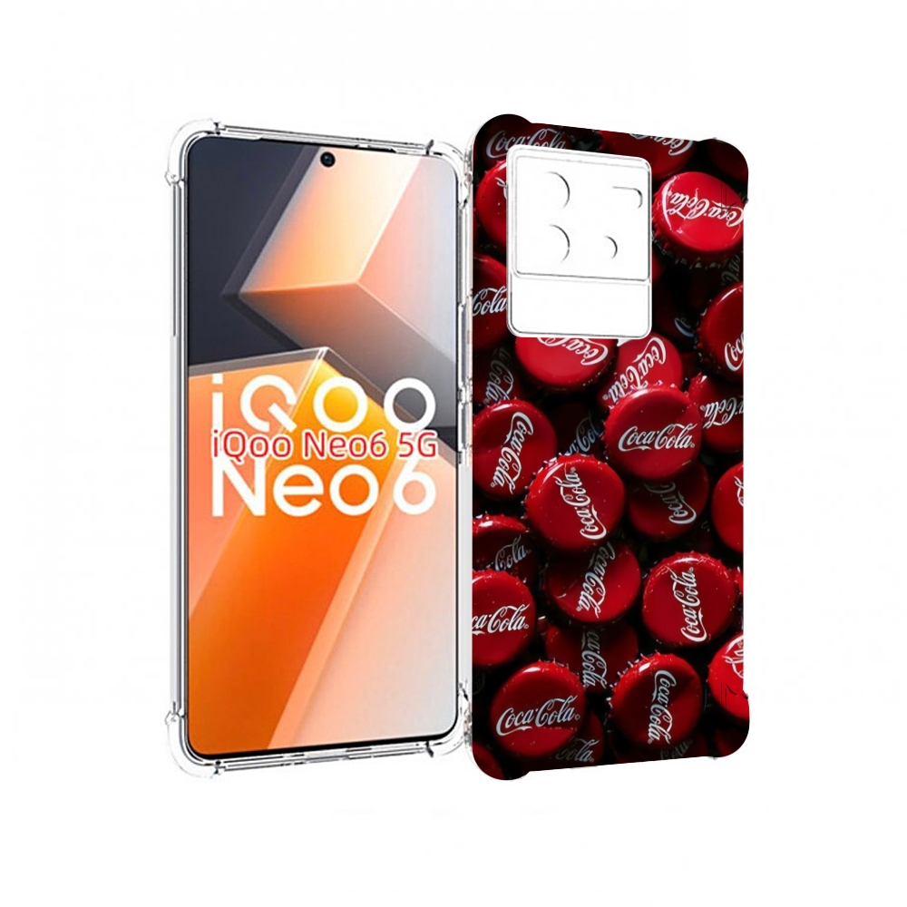 

Чехол MyPads крышки от кокаколы для Vivo iQoo Neo 6 5G, Прозрачный, Tocco