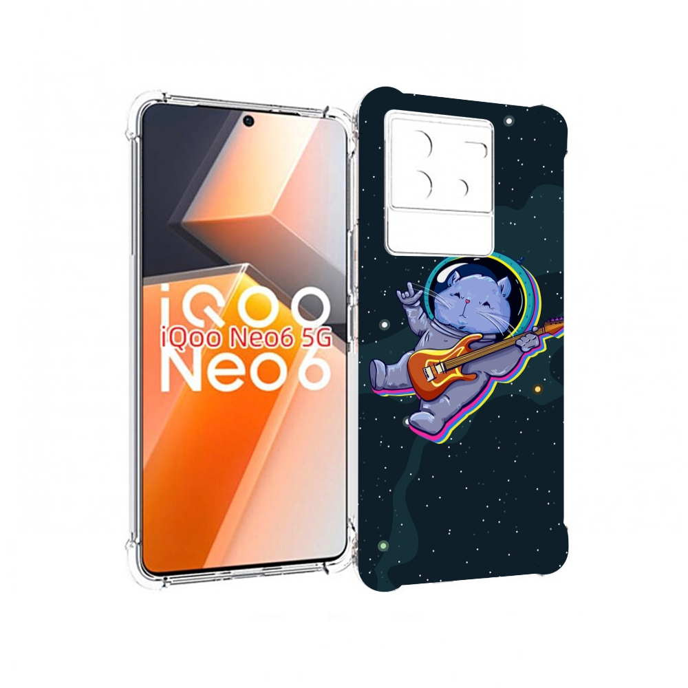 

Чехол MyPads крутой-хомяк-в-космосе для Vivo iQoo Neo 6 5G, Прозрачный, Tocco