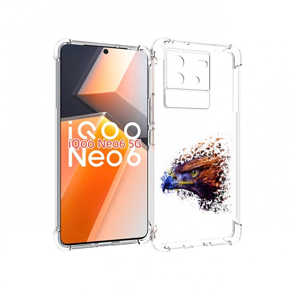 

Чехол MyPads красочный орел для Vivo iQoo Neo 6 5G, Прозрачный, Tocco
