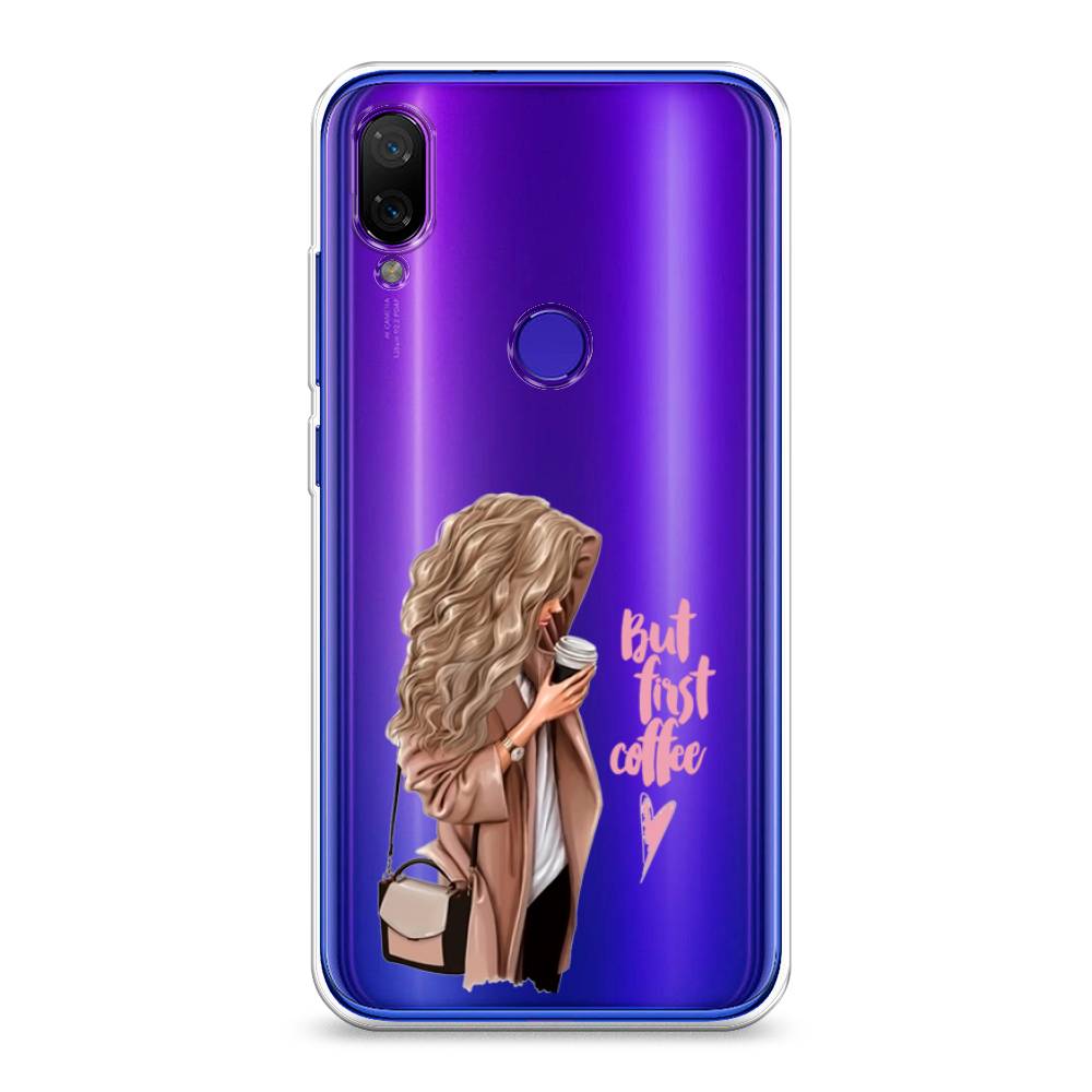 

Силиконовый чехол "Девушка с кофе" на Xiaomi Mi Play, Девушка с кофе