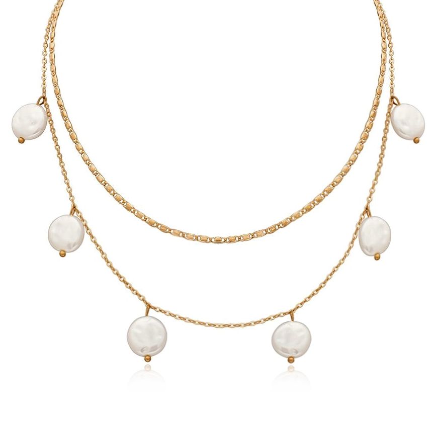 

Многослойное колье с барочным жемчугом, Лавка самоцветов 81034-2, 81034-2