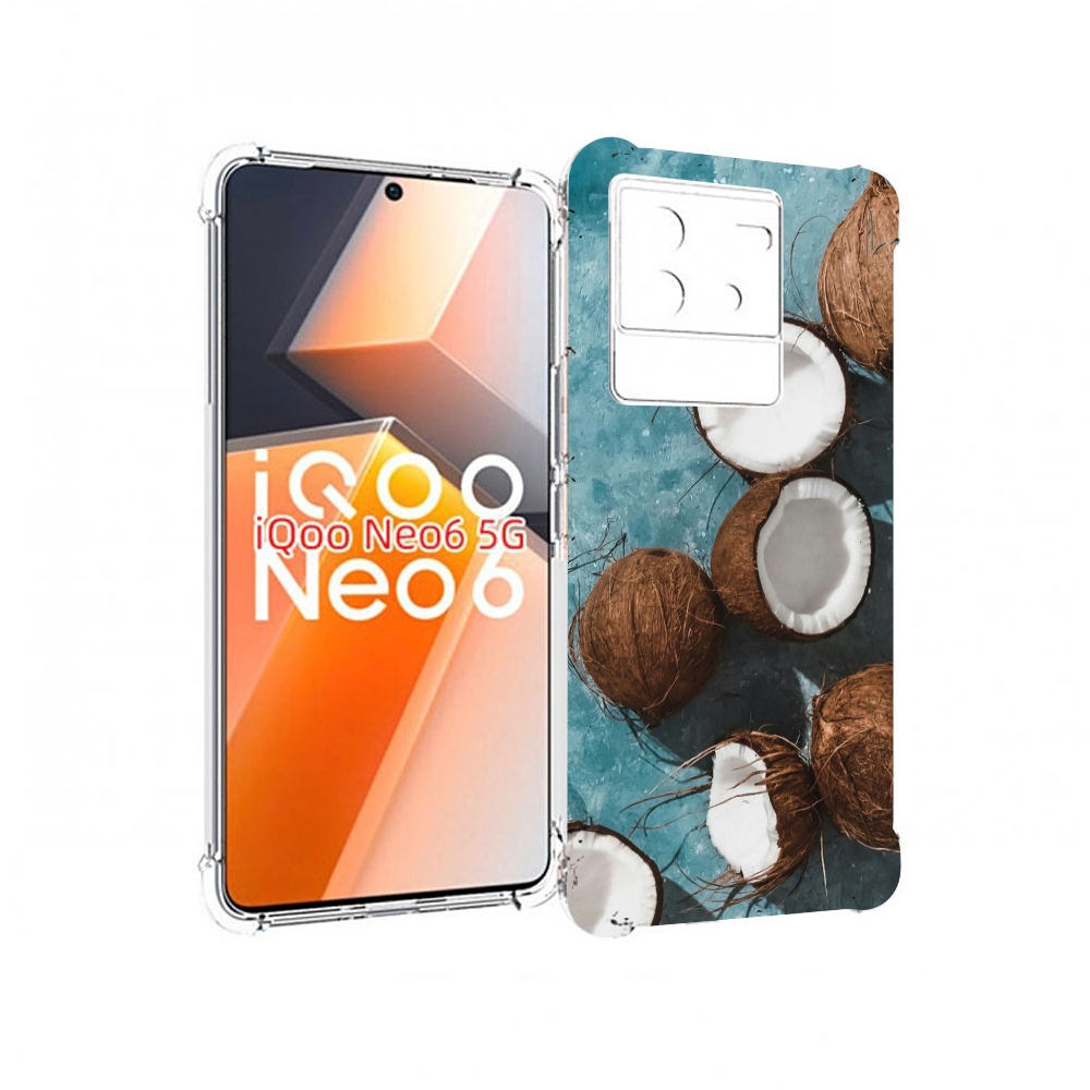 

Чехол MyPads красивые-кокосы для Vivo iQoo Neo 6 5G, Прозрачный, Tocco