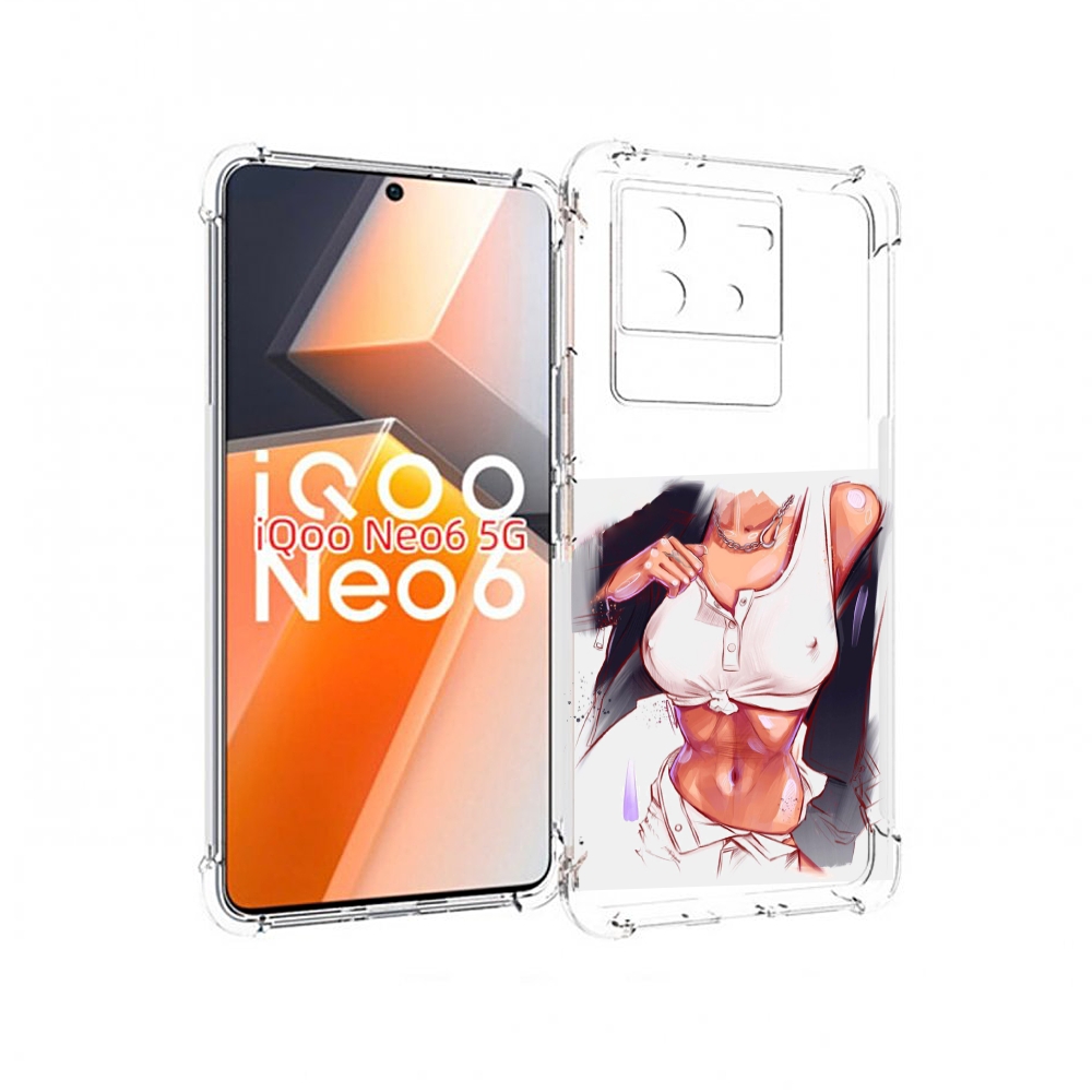 

Чехол MyPads красивая-стройная-модель для Vivo iQoo Neo 6 5G, Прозрачный, Tocco
