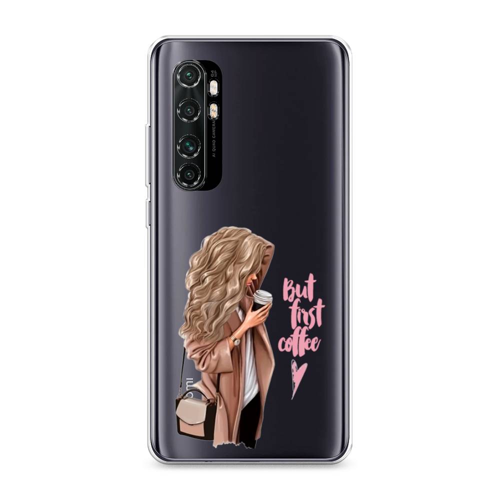 

Силиконовый чехол "Девушка с кофе" на Xiaomi Mi Note 10 lite, Девушка с кофе