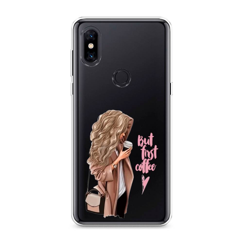 

Силиконовый чехол "Девушка с кофе" на Xiaomi Mi Mix 3, Девушка с кофе