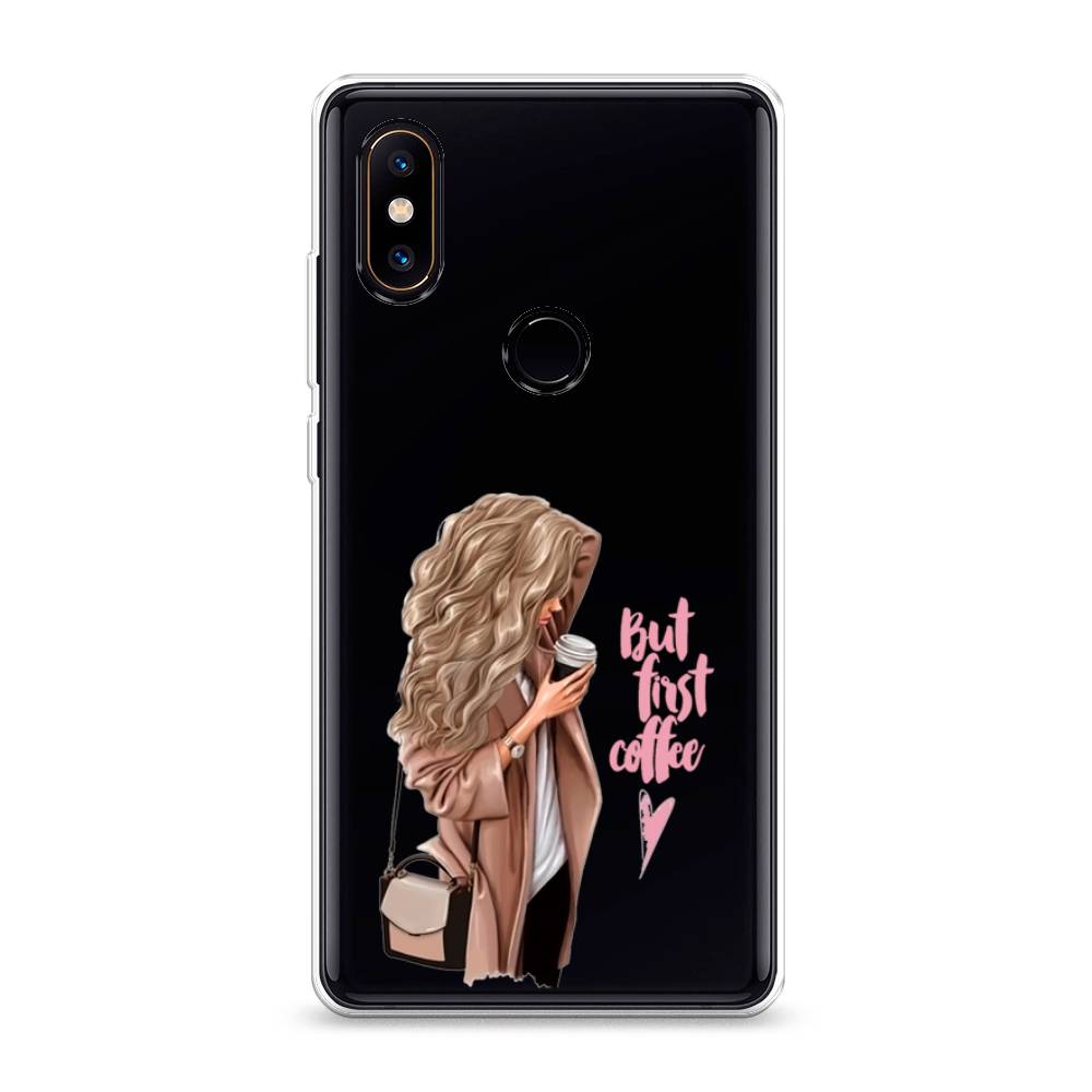 

Силиконовый чехол "Девушка с кофе" на Xiaomi Mi Mix 2S, Девушка с кофе
