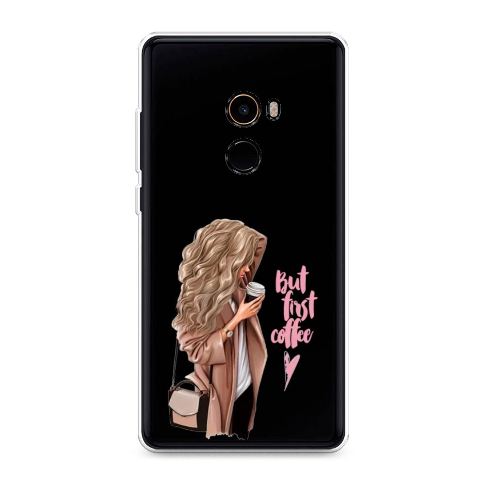 

Силиконовый чехол "Девушка с кофе" на Xiaomi Mi Mix 2, Девушка с кофе