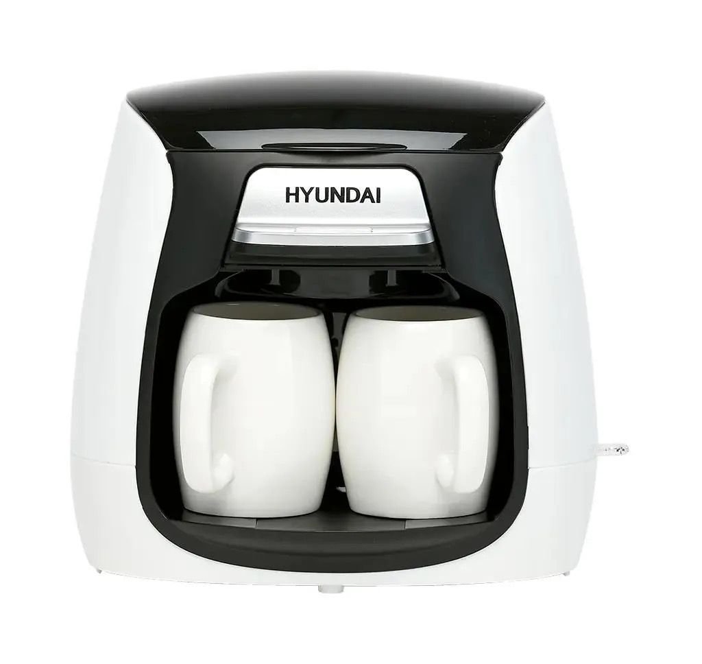 

Кофеварка HYUNDAI HYD-0204, капельная, белый