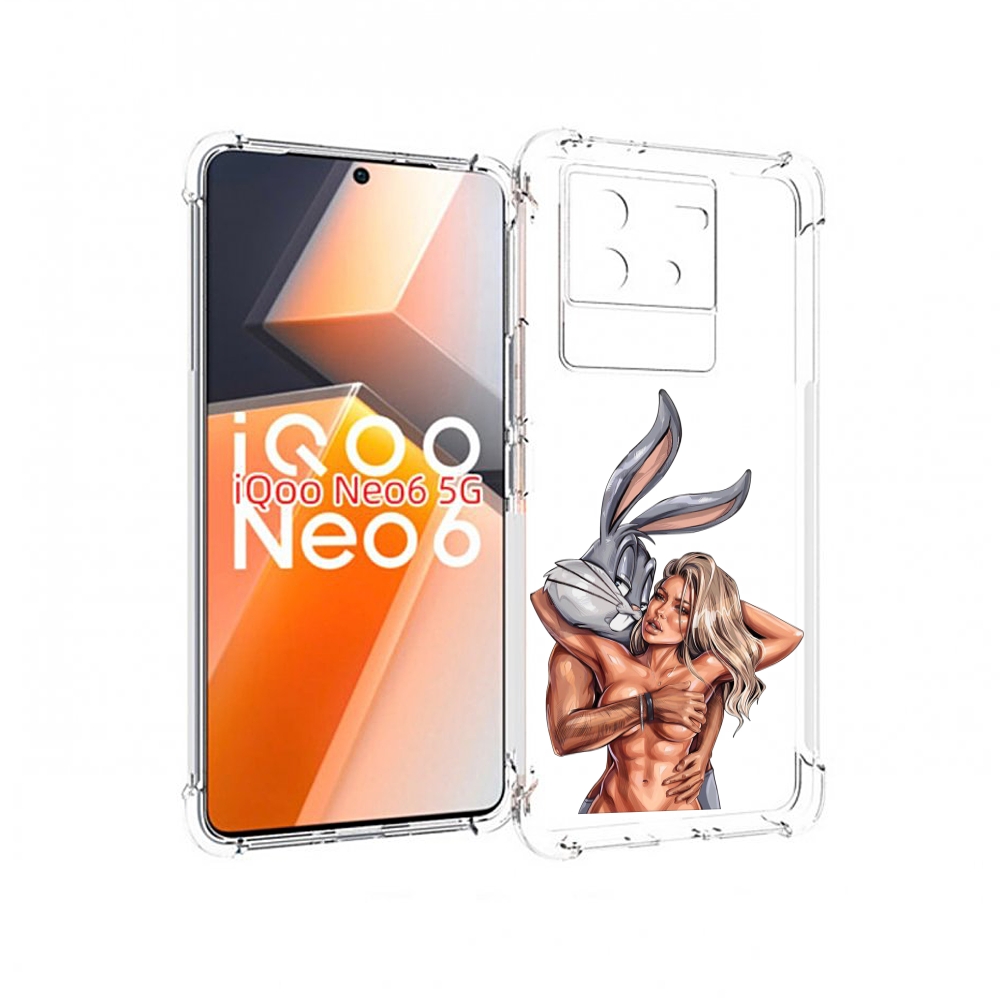 

Чехол MyPads красивая-девушка-с-бак-банни женский для Vivo iQoo Neo 6 5G, Прозрачный, Tocco