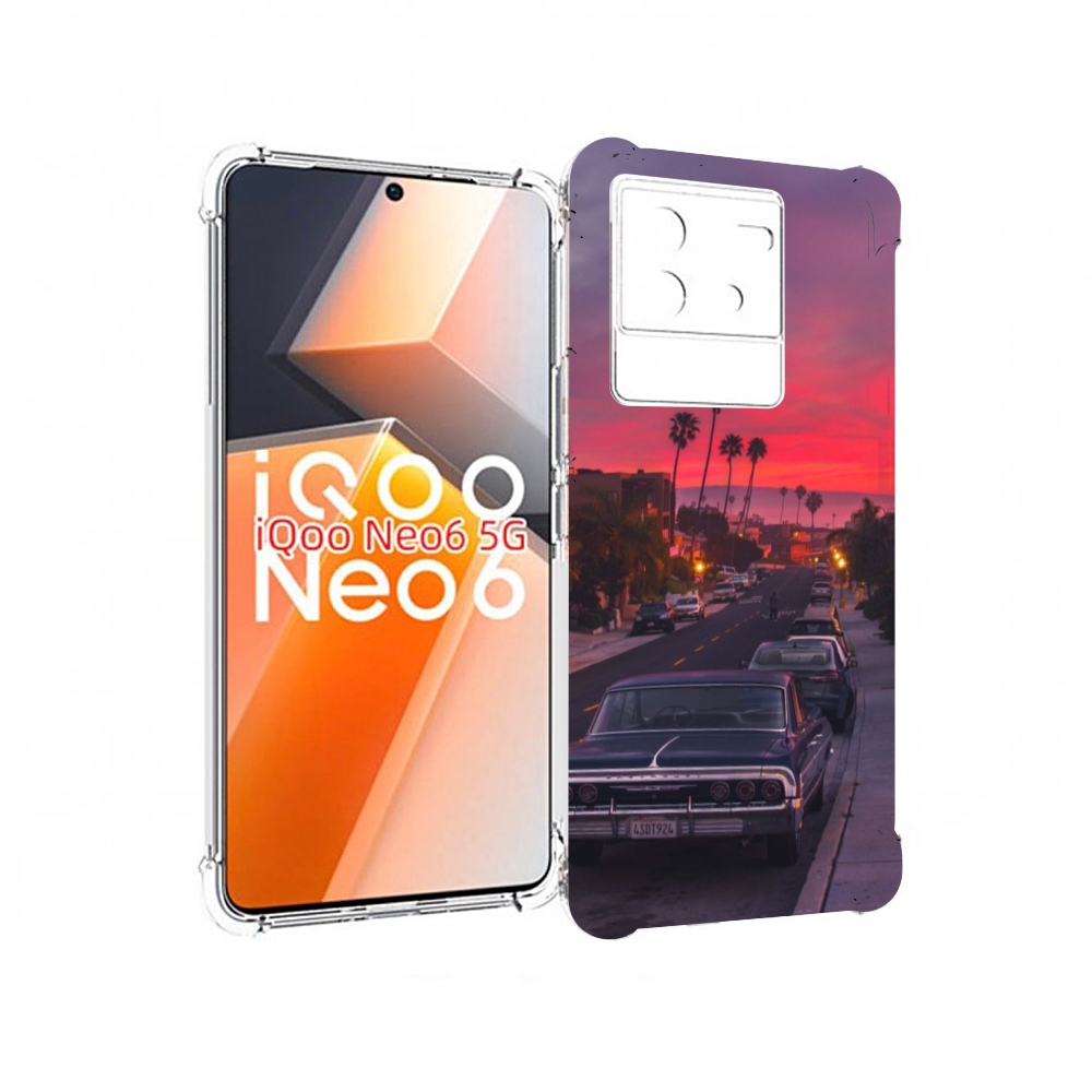 

Чехол MyPads красивая дорога америки для Vivo iQoo Neo 6 5G, Прозрачный, Tocco