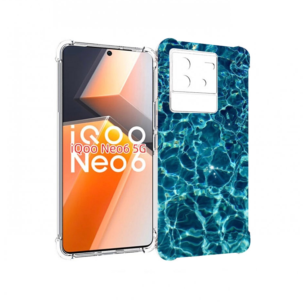 

Чехол MyPads красивая голубая вода для Vivo iQoo Neo 6 5G, Прозрачный, Tocco
