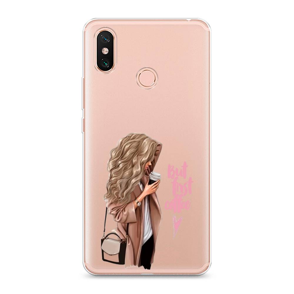 

Силиконовый чехол "Девушка с кофе" на Xiaomi Mi Max 3, Девушка с кофе