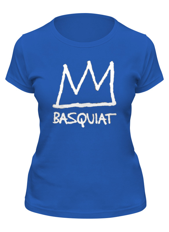 

Футболка женская Printio Basquiat синяя S, Синий, Basquiat