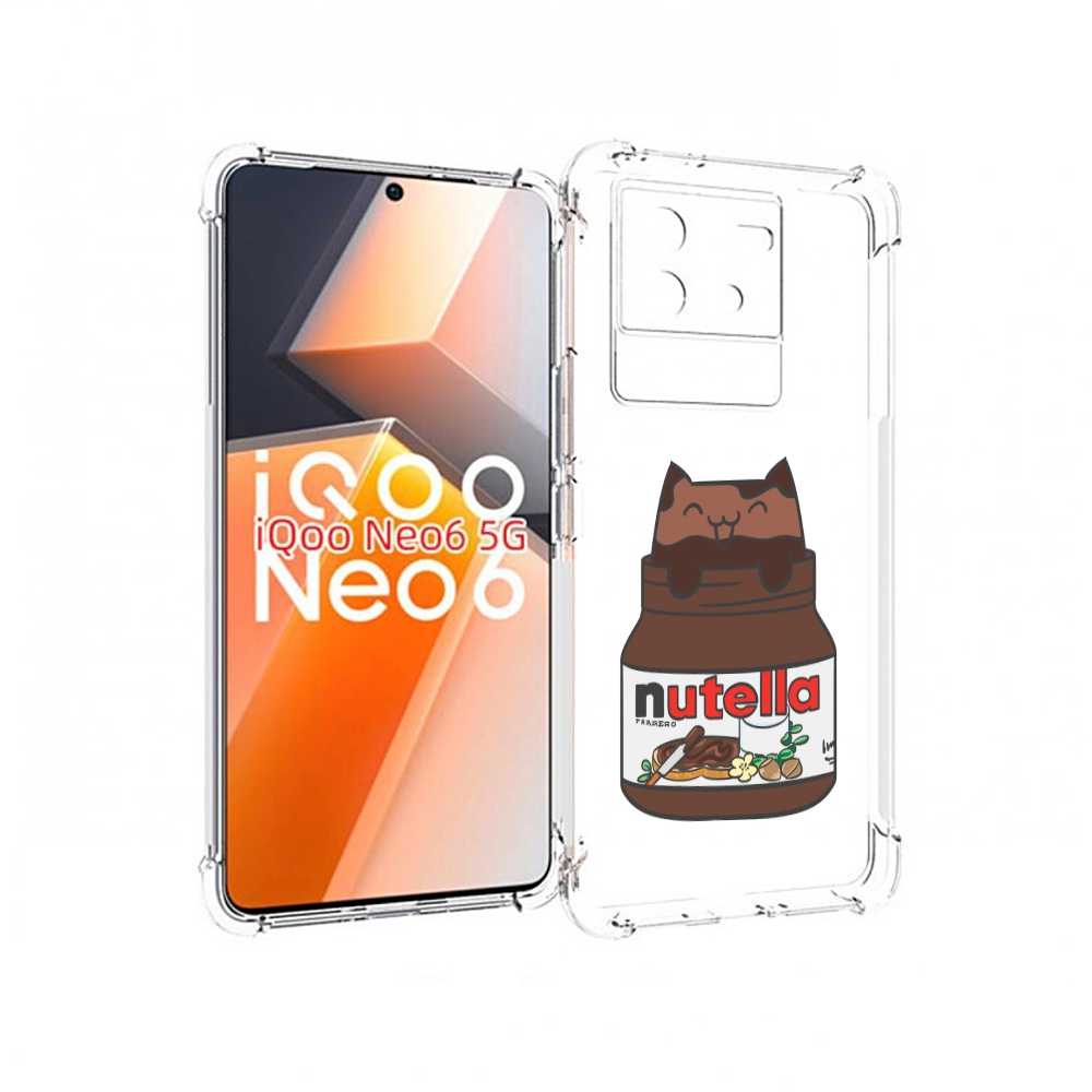 

Чехол MyPads кошечка-в-нутелле для Vivo iQoo Neo 6 5G, Прозрачный, Tocco