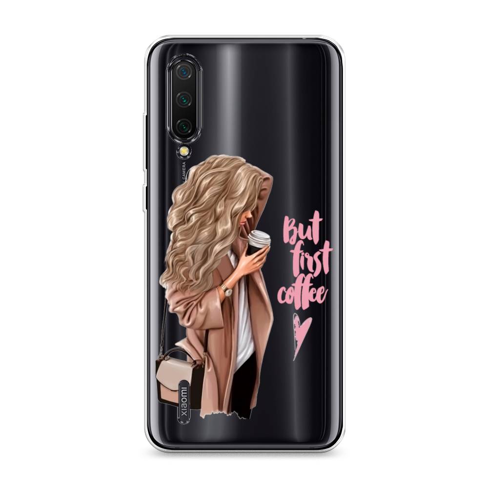 

Силиконовый чехол "Девушка с кофе" на Xiaomi Mi A3 Lite, Девушка с кофе