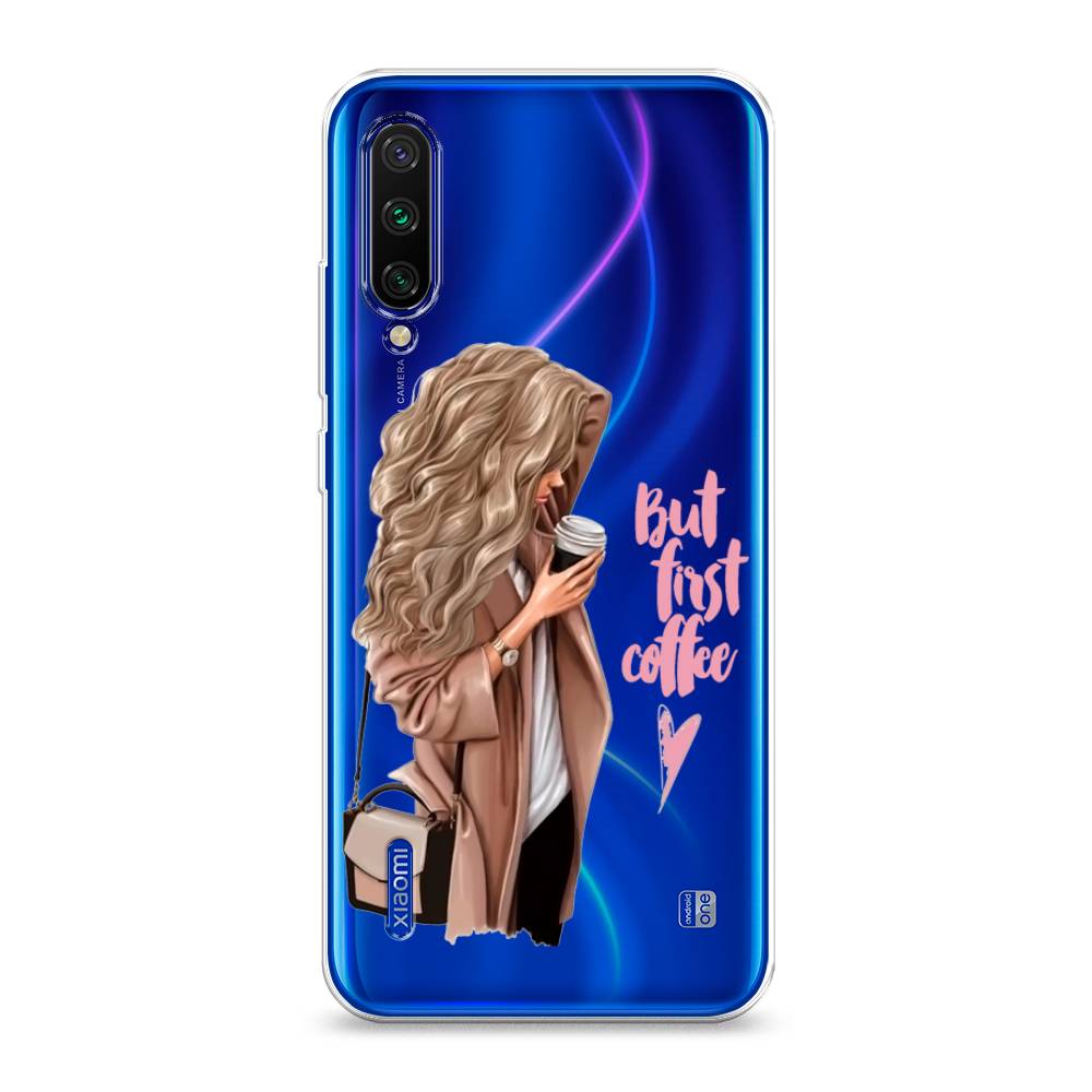 

Силиконовый чехол "Девушка с кофе" на Xiaomi Mi A3, Девушка с кофе
