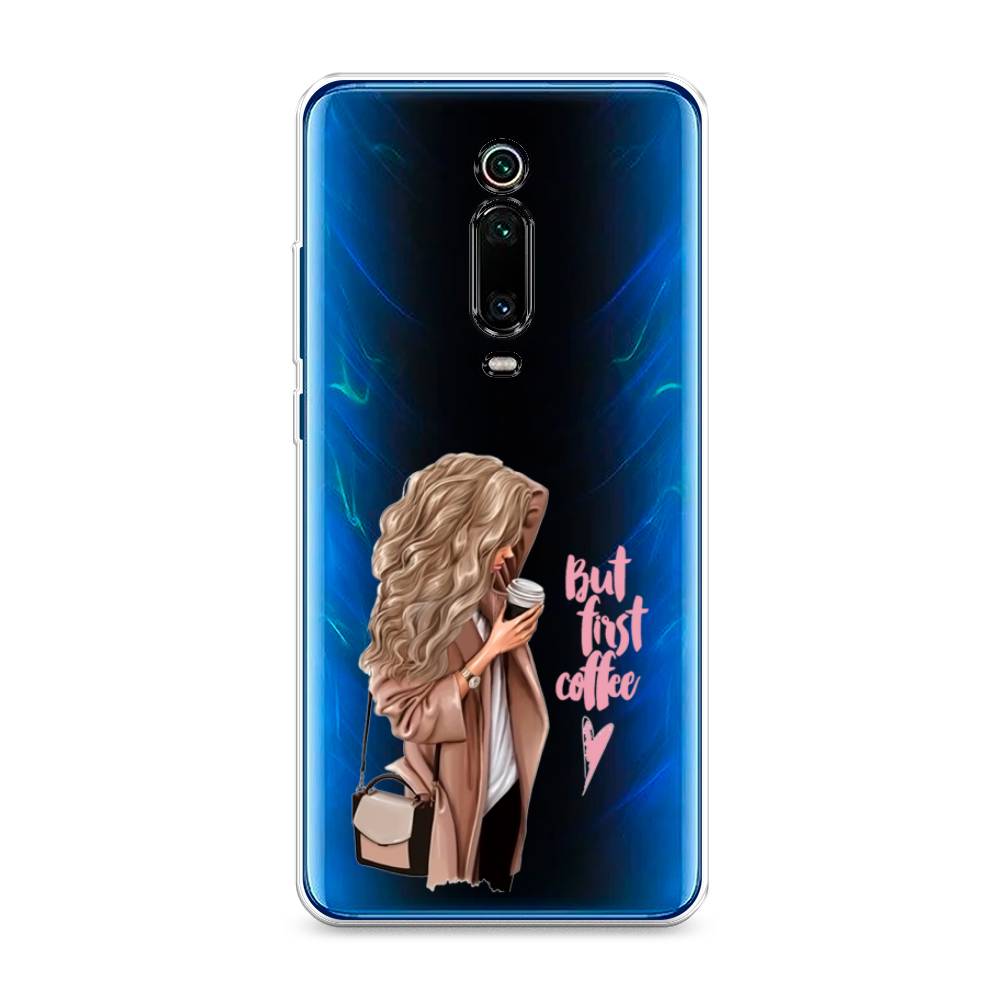 

Силиконовый чехол "Девушка с кофе" на Xiaomi Mi 9T Pro, Девушка с кофе