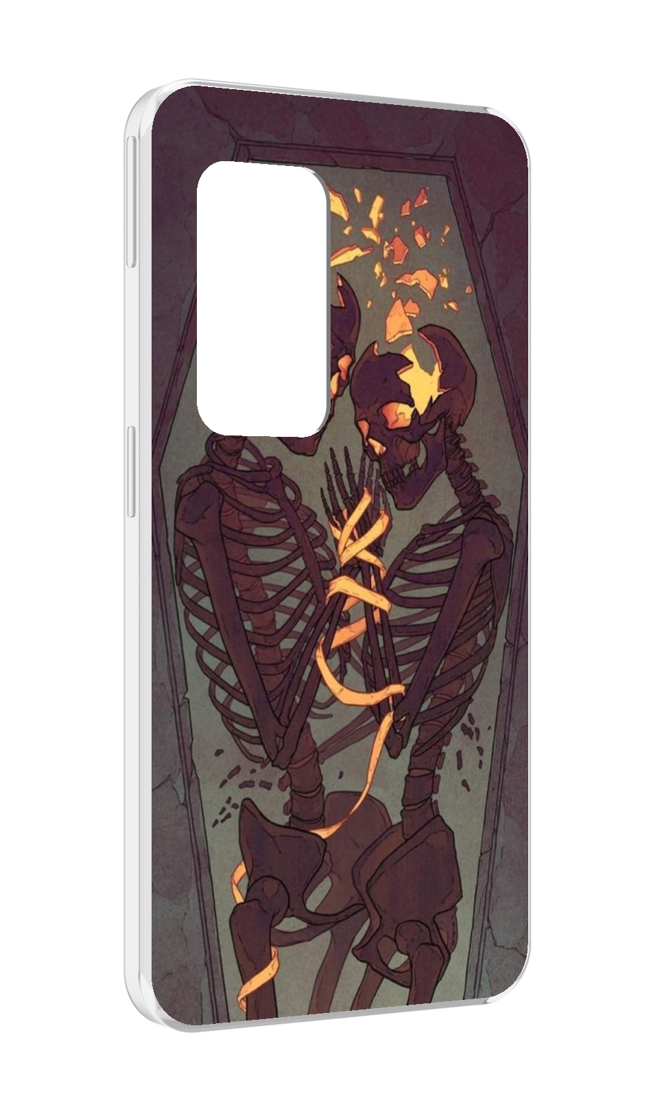 

Чехол MyPads скелеты в гробу для UleFone Power Armor X11 Pro, Прозрачный, Tocco
