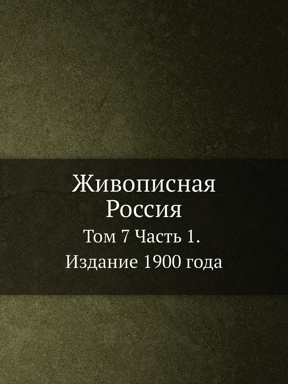 

Живописная Россия. Том 7 Часть 1. Издание 1900 года