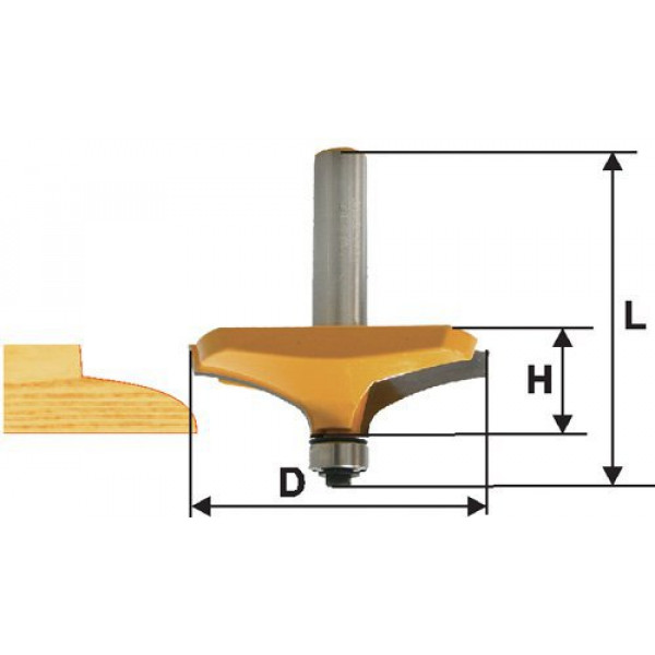 

Фреза по дереву кромочная фигерейная горизонт O63.5х19х72 твердосплав ц/хв 12 ЭНКОР бокс, 10587