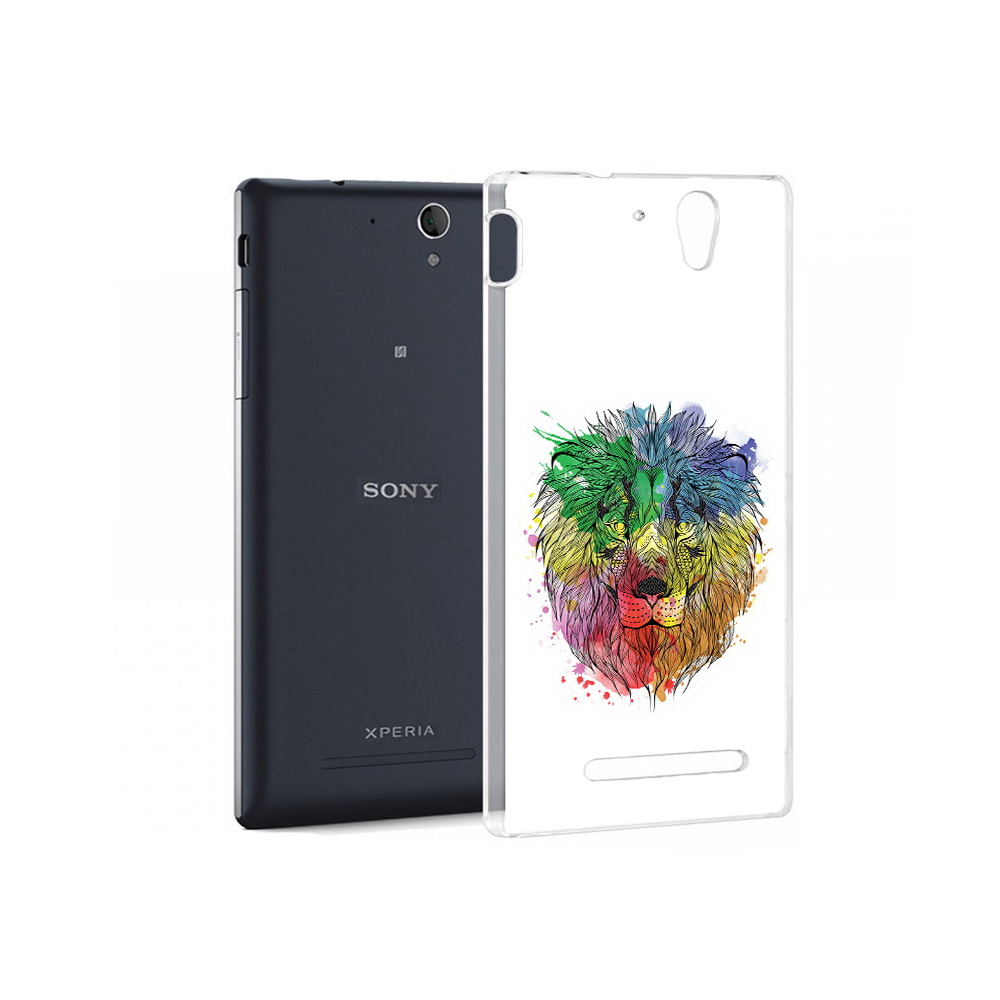 

Чехол MyPads Tocco для Sony Xperia C5 Ultra разноцветный гордый лев (PT16261.253.573), Прозрачный, Tocco