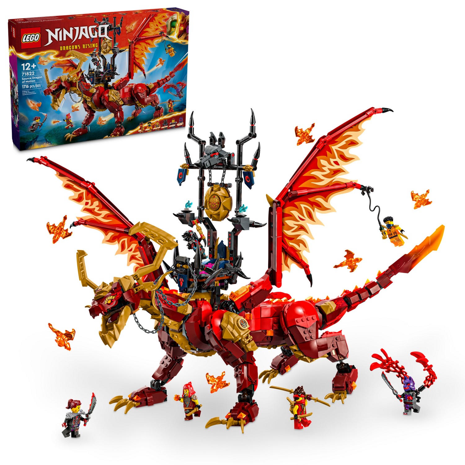 

Конструктор Lego Ninjago Первородный дракон Огня, 71822, 71822