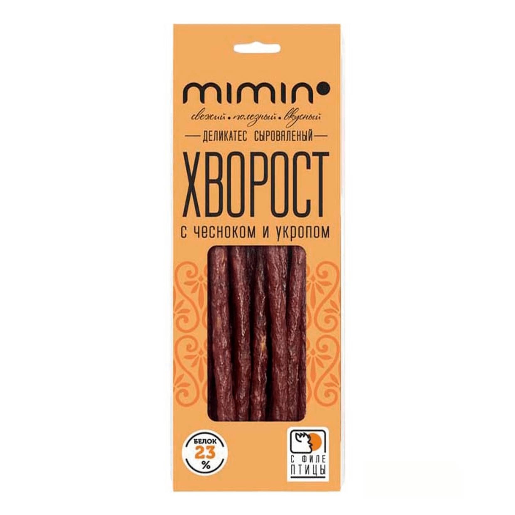 

Хворост Mimin из мяса птицы с чесноком 50 г