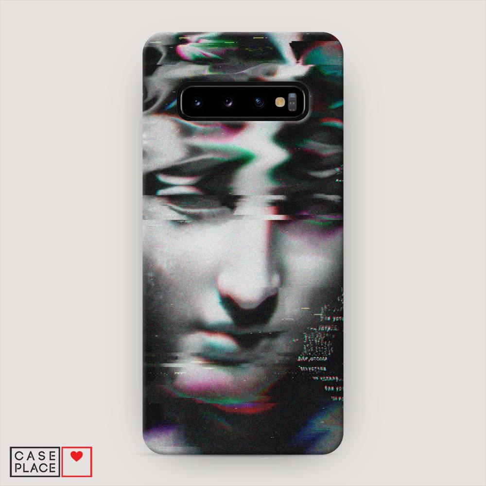 фото Пластиковый чехол "glitch art" на samsung galaxy s10 awog